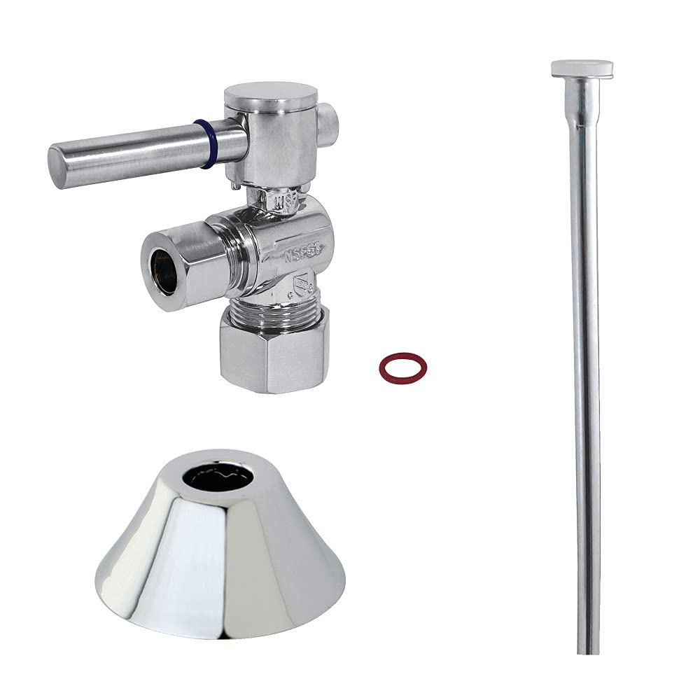 Kit de plomberie contemporain en chrome poli Kingston CC53301DLTKF20 luxe