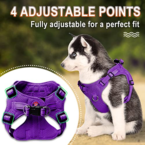 Dog Harness Step In Dog Vest Harness, Reflective Adjustable Puppy No Pull Harness Breathable Soft For Small And Medium Dogs,Cats #TOP2