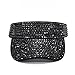 Bling Victoria Visor with Rhinestone! Sun Hats Women's Visor Beach Visor!Sport Sun Visor Hats Adjustable Summer Cap Visor Caps for Men and Women (Fancy Diamond Black)