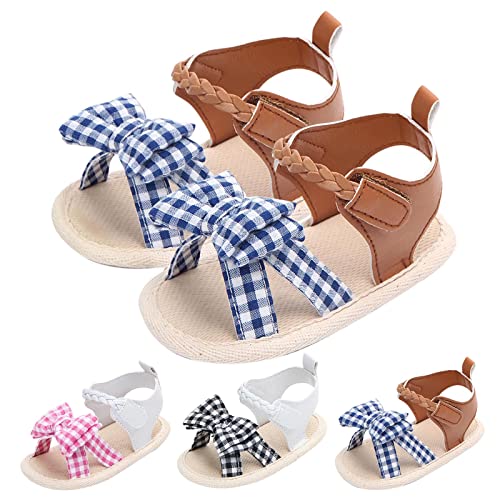 Baby Toddler Sandals Infant Girls Boys Shoes Outdoor First Walkers Soft Sole Prewalker Premium Summer (Black, 5 Infant)2