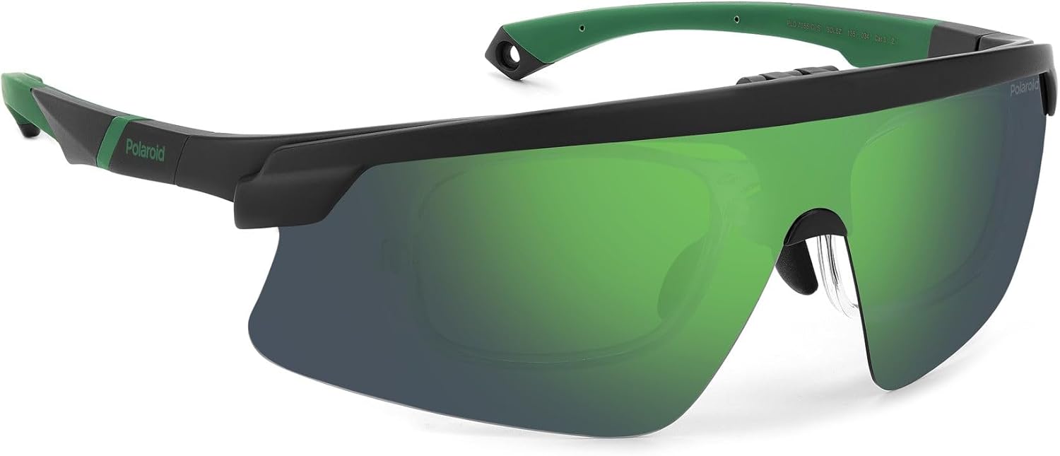 Polaroid Rectangular Matt Blue Polarized Sunglasses