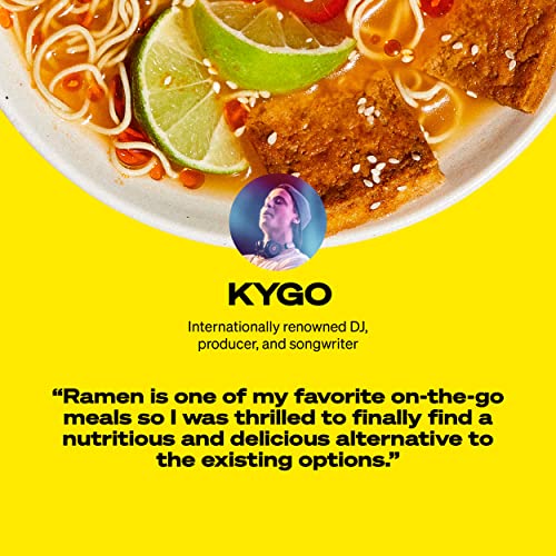 Immi Spicy "Beef" Ramen, 100% Plant Based, Keto Friendly, High Protein, Low Carb, Packaged Noodle Meal Kit, Ready To Eat, 6 Pack #TOP7