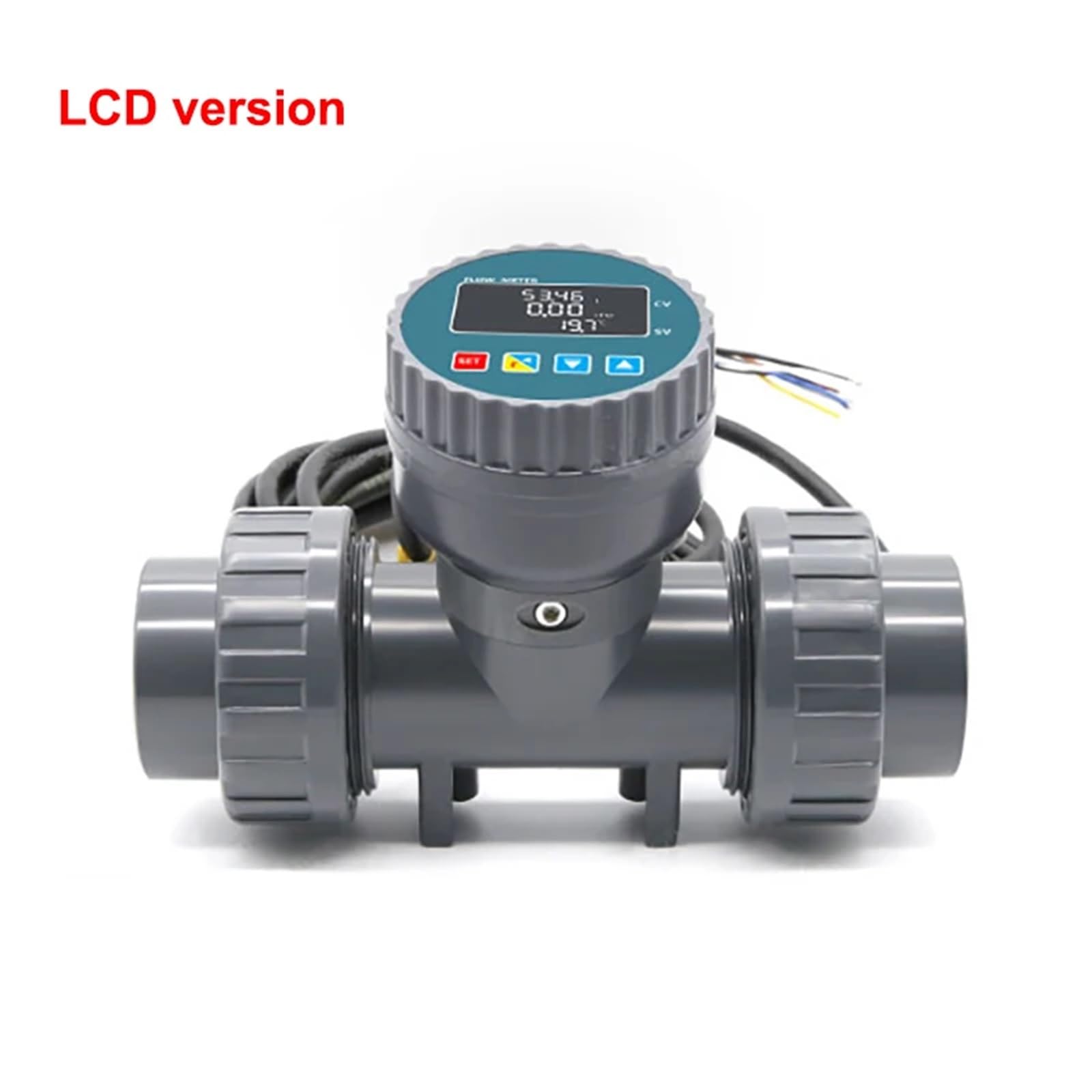 Sensor de flujo de agua con pantalla digital de 1-1/4 pulgadas, medidor de flujo, control de transmisión de señal remota, pantalla LCD, sensor de flujo de agua