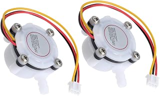 Mipcase 2pcs Water Flow Sensor for Water Dispenser Coffee Machine Purifier Hall Effect Fluid Control Meter Compatible Instant Heaters Automatic Irrigation