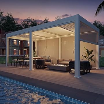 motorized pergola roof