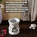 HASHCART® Essential Oil Burner Diffuser Wax Melt Warmer - Aromatherapy Aroma Oil Diffuser Decorative Tealight Candle Holder for Home, Spa, Office