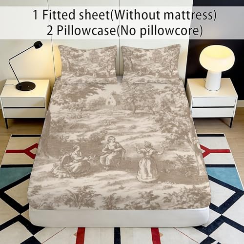 Drap housse 3D microfibre grande profondeur lavable en machine