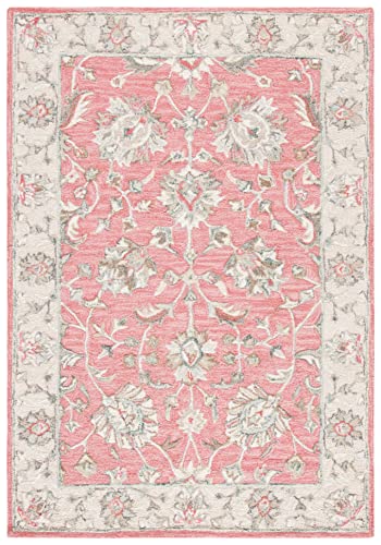 Tapete decorativo SAFAVIEH 4' x 6' Pink Beige de lana miniatura 3