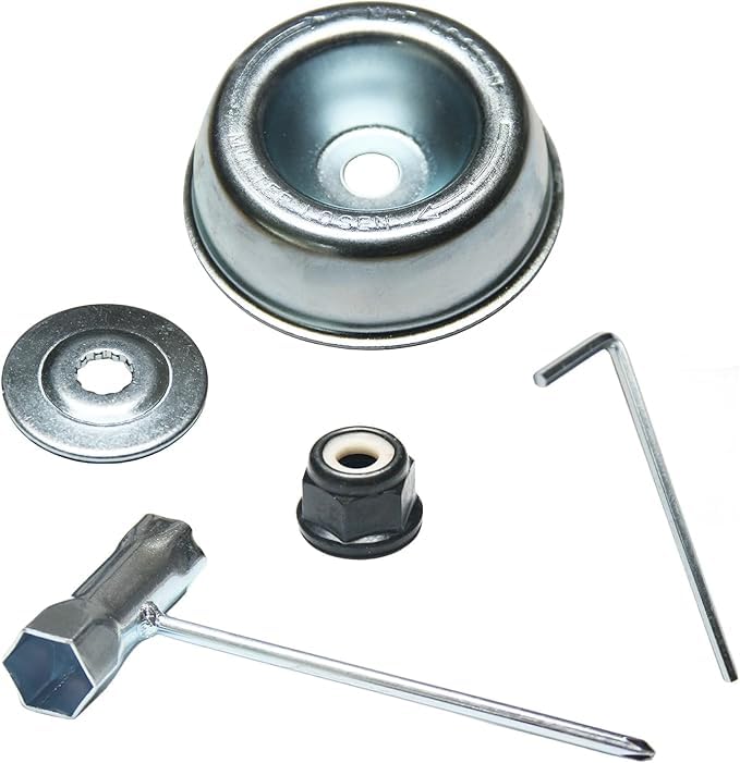 Blade Adapter Accessory Maintenance Kit for Stihl FS55 FS55R FS56 FS56RC FS70R FS80 FS85 FS90 FS90R FS94 FS100RX FS110 FS120 FS130 FS130R Includes Thrust washers, gaskets, Retainer nut, Wrench