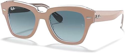 Ray-Ban State Street RB2186 - Lentes de sol cuadrados para hombre y mujer + paquete con kit de gafas de diseñador iWear