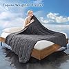 Topcee Weighted Blanket (20lbs 60"x80" Queen Size) Cooling Breathable Heavy Blanket Microfiber Material with Glass Beads Big Blanket for Adult All-Season Summer Fall Winter Soft Thick Comfort #1
