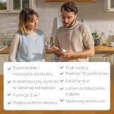 B.Well Swiss – TH-7000 bezdotykowy termometr na podczerwień 3 w 1, wyświetlacz LCD, tryb nocny, szybki pomiar, pamięć 10 wartości – niezawodny i szwajcarska jakość
