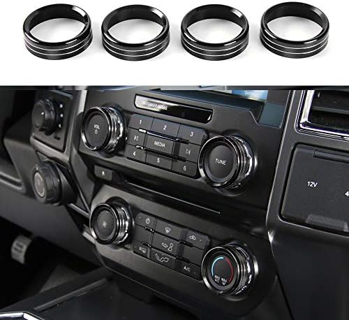 4pcs ABS Carbon Fiber Trim For 2020-2023 Ford Explorer Window Switch & Door Lock - Adhesive Tape Installation