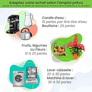 Ajima 105 Perles de Céramique Grises Fermentées – Filtre à Eau Naturel Anti-Calcaire pour Carafe, Bouilloire, Gourde, Lave-Linge – Purification et Adoucissement de l’Eau