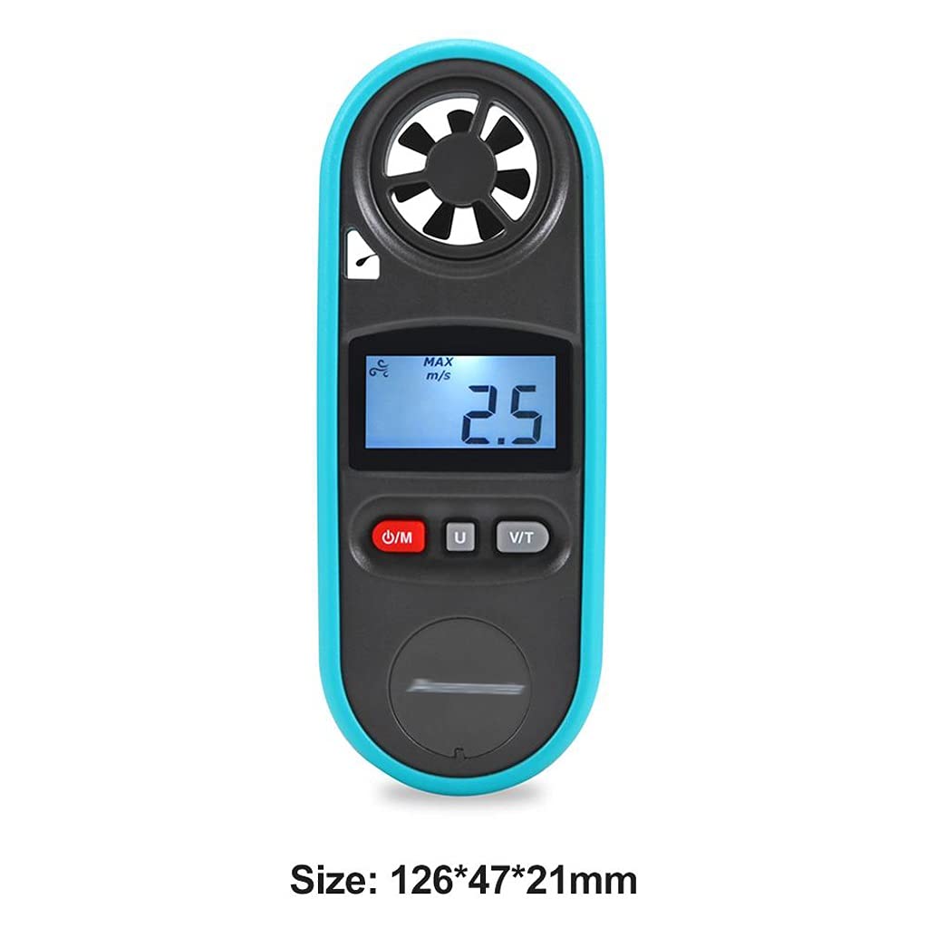 Hand-held Backlight Digital Anemometer Pocket Wind Speed Gauge Meter Dust and Fall Proof Compact Fuselage Portable