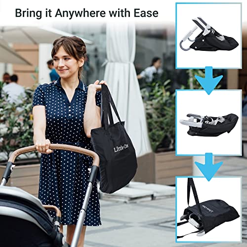 Little One Hook On High Chair With 5-Point Harness And Tray - Portable Baby And Toddler Clip On Feeding Seat For Dining Tables Or Restaurants – Folds Flat For Easy Storage Or Travel (Black) #TOP5