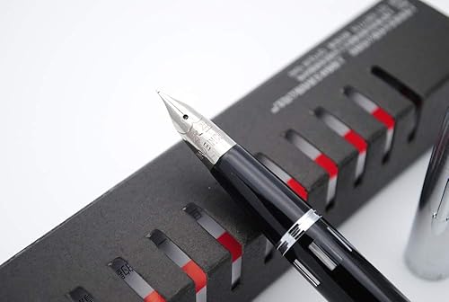 Miniatura 4 de czxwyst Pluma estilográfica Vacumatic con tapa de acero 601A (negro con ventana de tinta)