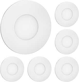 Gesponserte Anzeige – ledscom.de 6 Stück LED Treppenlicht/Wandeinbauleuchte FEX für innen und außen, rund, 85mm Ø, warmweiß