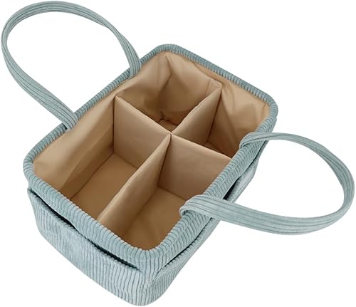 Miniatura 3 de Buzz&Bloom Organizador de pañales para bebé, elegante cesta de almacenamiento para artículos esenciales para recién nacidos y estación de pañales,