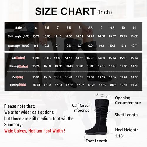 Vepose Women's 942 Knee High Boots Suede Slouch Flat Comfort Boots4