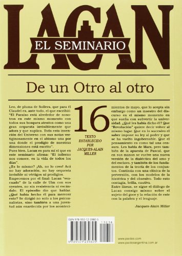 El seminario, libro 16. De un Otro al otro