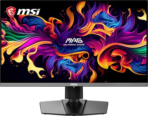 Image of msi MAG 272UP QD-OLED E16 27-Inch WQHD QD-OLED Monitor, 3840x2160, 165Hz, 0.03ms, DisplayHDR True Black 400, AMD FreeSync Premium Pro, G-SYNC Compatible, AI Care Sensor, HDMI2.1, DP 2.1, 98W USB-C