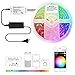 GIDERWEL Smart ZigBee LED Controller Kit with 16.4ft RGBWW LED Strip Lights Works with Philips Hue Bridge,SmartThings to Control RGB Cold White Warm White Ambiance LED LightStrip Plus