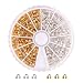 PandaHall Elite 1 Pack Mixed Color Brass Wire Guardian Wire Protector in Box for Jewelry Making 5x6x2mm