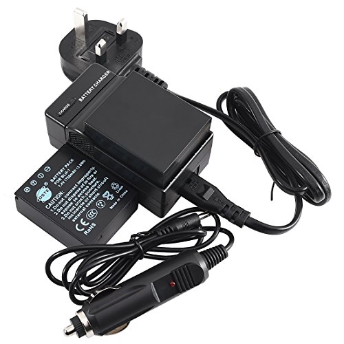 Image of DSTE 2-Pack Spare Battery and DC166U Travel Charger Compatible with Olympus BLH-1 BLH1 EM1 E-M1 Mark II E-M1-2 OM-D E-M1X OM-D E-M10 Mark IV Camera