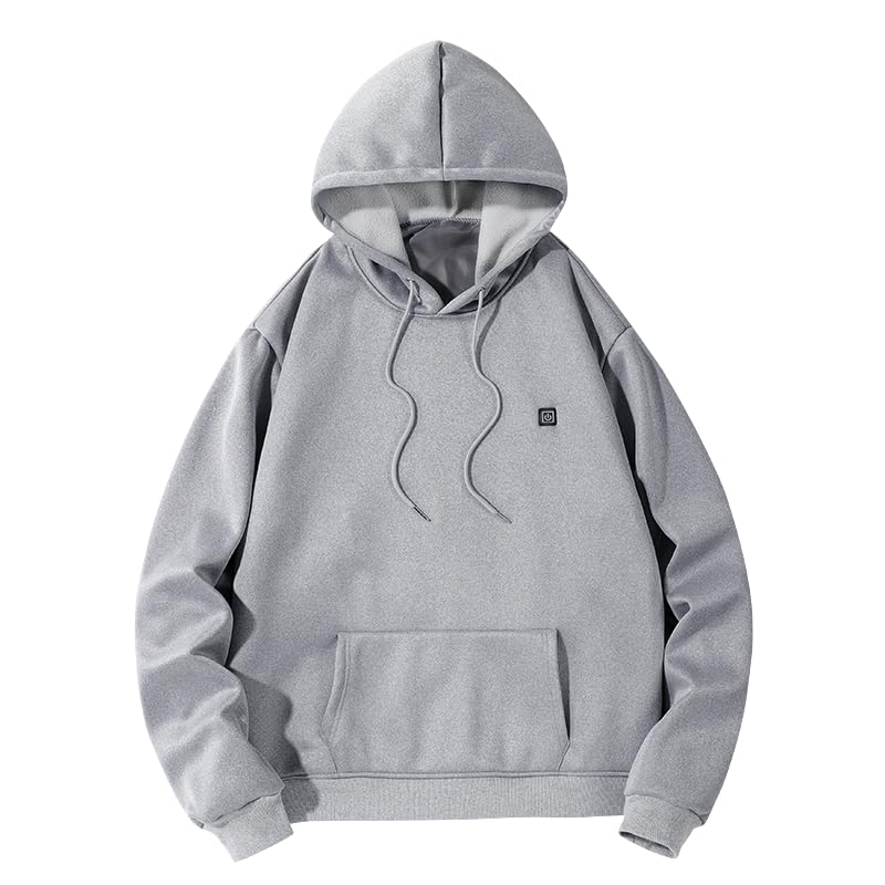 Heated Hoodie Sweatshirt for Men Women Heated Jackets Unisex Thick Warm Hoodies USB Winter Heaters Outdoor Coat3