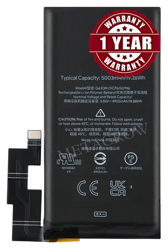 Image of Original G63QN Battery Compatible for Google Pixel 6 Pro - (5003mAh) - 1 Year Warranty BC46
