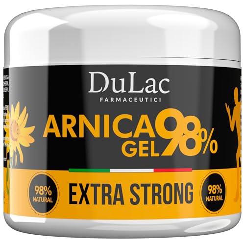 Dulac Arnica Gel 98% with Refreshing Effect 500 ml Provides Comfort to Muscles and Joints Arnica with Buriti Oil Thyme and Menthol Ideal for Massage Dermatologically Tested Made in Italy