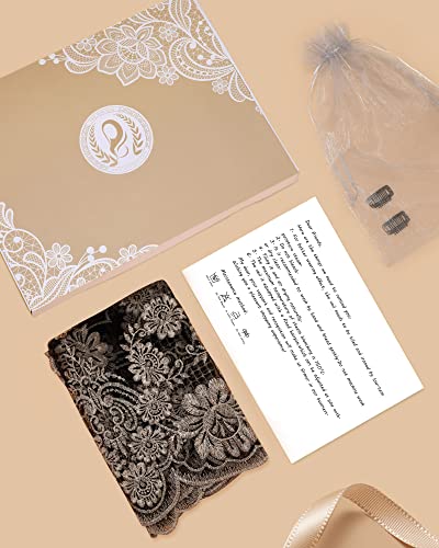 Bozidol Church Triangular Head covering - Cross Chalice Embroidered Vintage Church Veil for Women