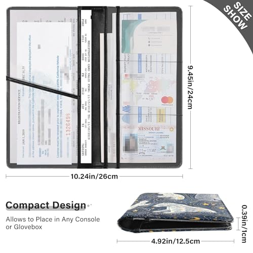 Organizador de coche de cuero miniatura 3