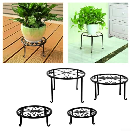 Support de plante en fer forge robuste et stable pour pot de fleurs - 5