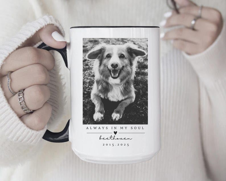 Taza personalizada para perro con foto miniatura 6