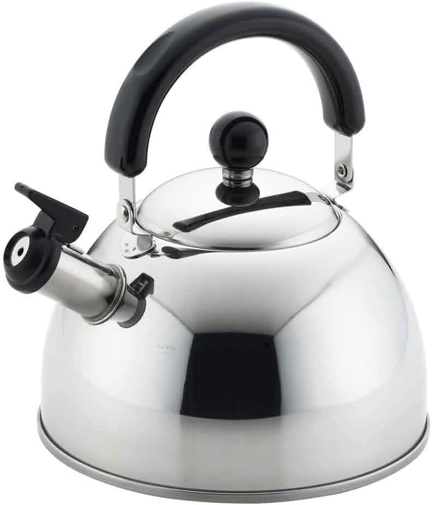 Yoshikawa SJ2220 Kettle, Whistling Kettle, Made in Japan, IH Compatible with Gas Fire, 0.7 gal (2.5 L), New Prell