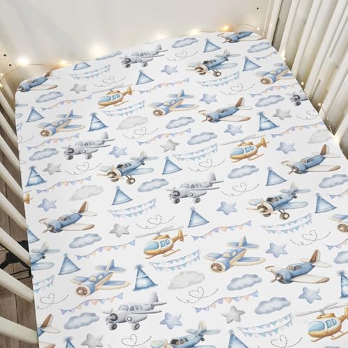 Vintage Planes Crib Sheet by ZoUbqchY