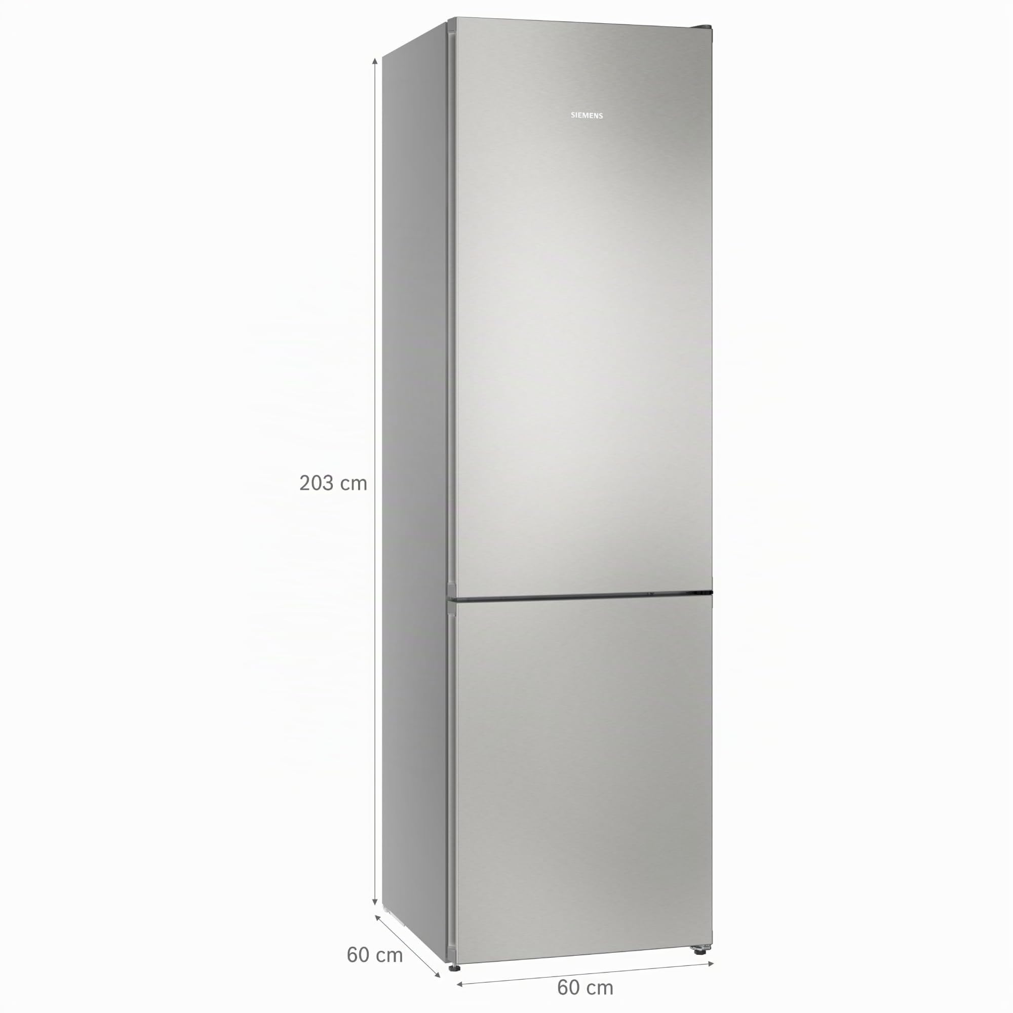 SIEMENS - Frigorífico combinado, iQ300, total noFrost, cajones hyperFresh, acero antihuellas, KG39NVIDG