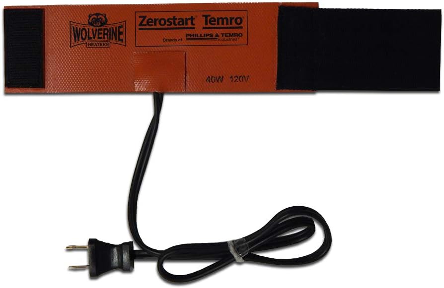 Fuel Filter Heater Wrap 11" x 6", 200W, 12VDC — Diesel Fuel Filter Heater Wrap