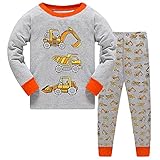 Größentipps: Geeignet für 2-8 Jahre alte Kinder(jungen schlafanzug 98 104 110 116 122 128). Aufgrund des eng anliegenden Designs empfehlen wir Ihnen, ein oder zwei größere Kinder-Pyjamas für Ihre kleinen Jungen zu wählen.