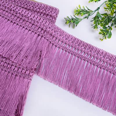 11Meter/Lot Rideau Frange Dentelle Gland 12CM Lissage Whisker Spike Rideau Table D'appoint De Mariage Décoration Accessoires-Rouge Violet