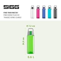 Sticlă pentru apă SIGG Total Color Tritan - Verde, 0,6 L - Potrivită și pentru băuturi carbogazoase, etanșă, lavabilă în mașina de spălat vase, fără BPA 5