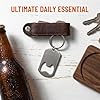 FooYee Bottle Opener with Keyring, Bartender Beer Opener, 2Pcs Stainless Steel Keychain, Beer Can Bottle Open Convenient Pocket Accessory Flat Open for Home Outdoor Camping Travel #4
