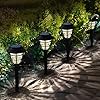 10 Pack Solar Pathway Lights Outdoor Bright Solar Powered Garden Lights with Warm White LED Auto OnOff Waterproof Path Lights Decorative Landscape Lighting for Yard Patio Walkway Driveway