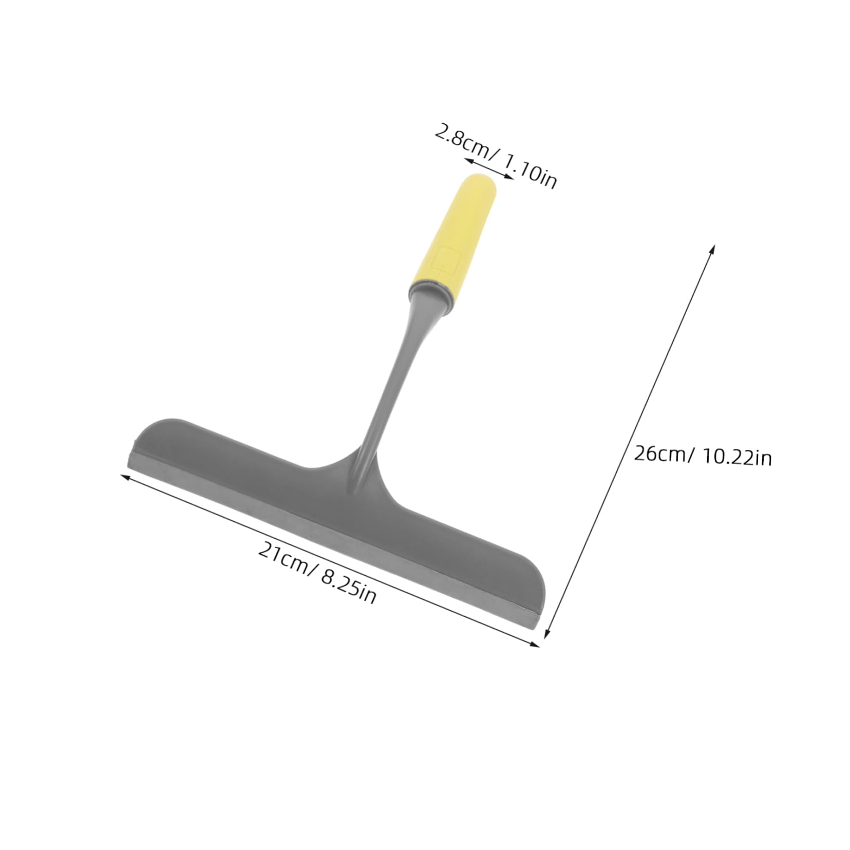 SOLUSTRE Shower Wiper for Glass Portable Handle Scraper for Bathroom and Car High-Efficiency Cleaning Tool for Mirrors and Windshield Compact and Lightweight Design