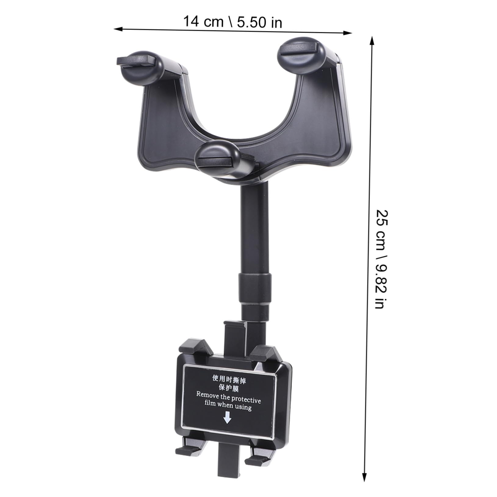 3 Piezas Soporte Móvil para Coche con Clip Giratorio Montaje Estable Espejo Retrovisor Compatible Mayoría de Teléfonos y Vehículos Fácil de Instalar y Usar Mano