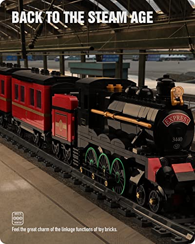 Nifeliz Gwr 2900 Class Steam Train Building Kit, Collectible Steam Locomotive Display Set, 1:38 Scale Model Train Building Kit With Train Track, Top Present For Train Enthusiasts (789 Pcs) #TOP2