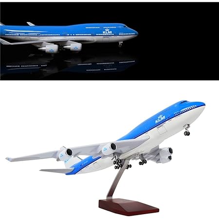 24-Hours DHL Boeing 737 Model Airplane - 18" LED Light Display With Sound Control