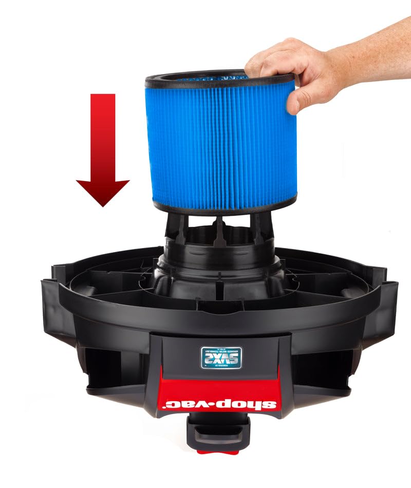 Image of Shop-Vac 903-50-00 Ultra Web Cartridge Filter For Wet Or Dry Pick Up, Blue (9035000)